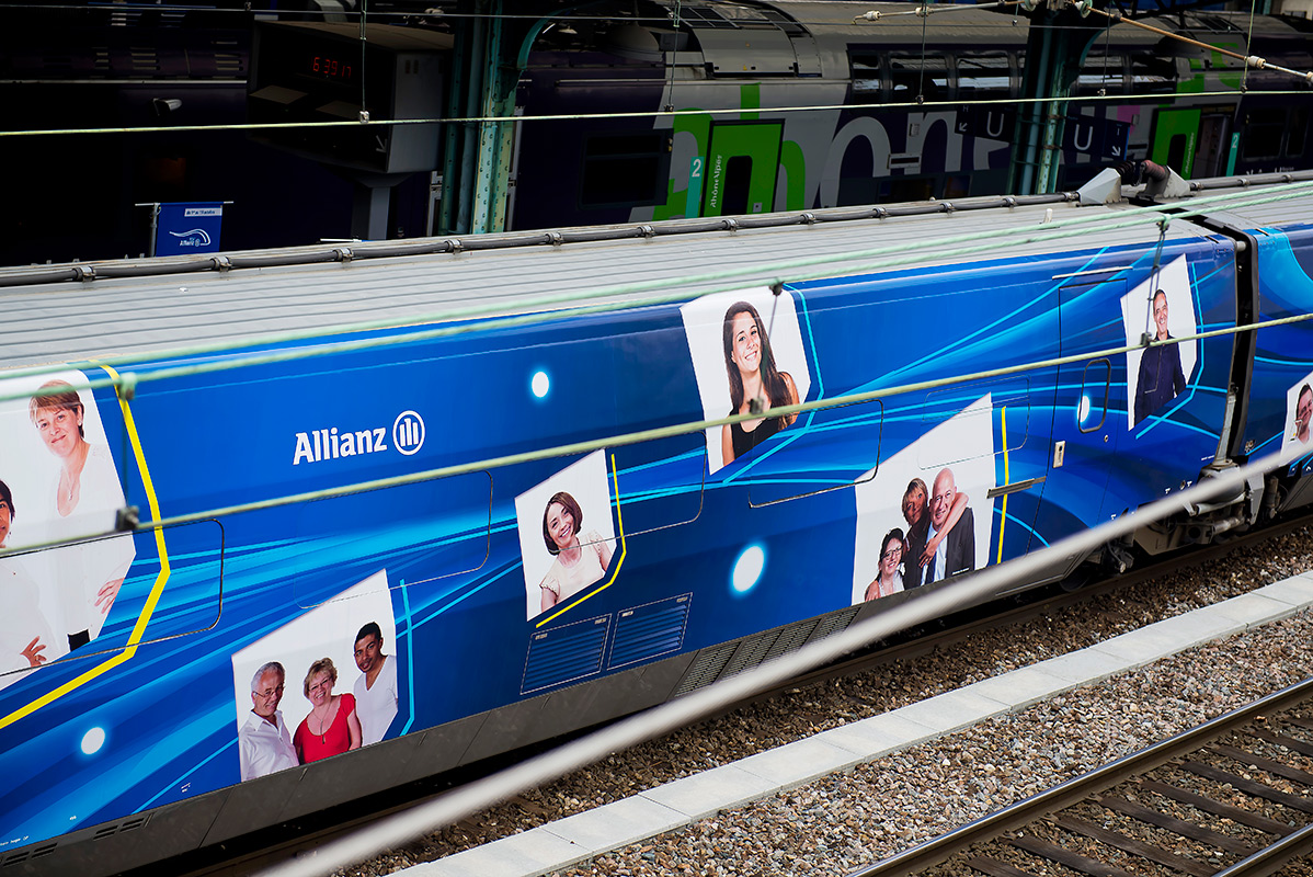 TGV Allianz en gare de Lyon Perrache